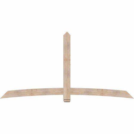 Ekena Millwork Bellingham Smooth Timber Gable Bracket, Douglas Fir, 108"W x 54"H x 3 1/2"D x 5 1/2"F, 12/12 Pitch GBW108X54X0406BEL00SDF